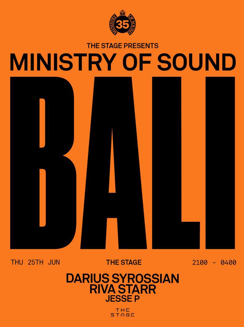 MINISTRY OF SOUND BALI - JUNE